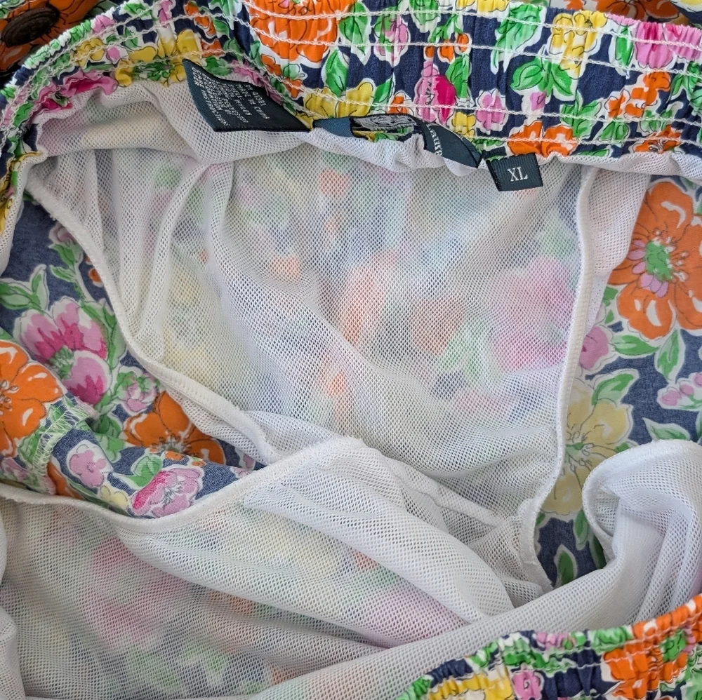 Polo Ralph Lauren Men’s Floral Print Swim Trunks XL Lined Tropical Colorful